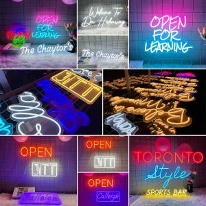 custom glowing words