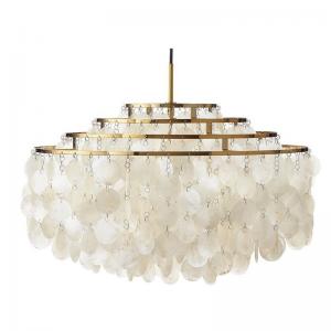 white shell hanging lamp
